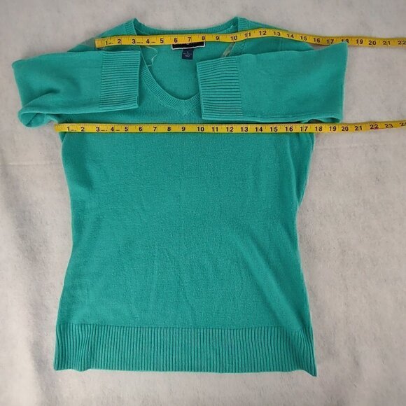 Karen Scott Women's 3/4 Sleeve Teal Pullover Sweater Size Small - Picture 7 of 11